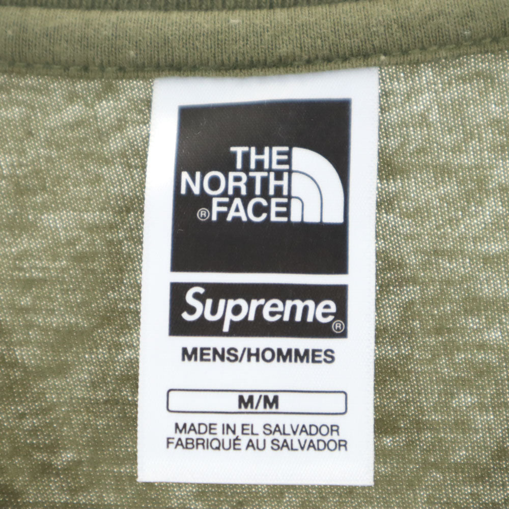 ノースフェイス シュプリーム コラボ NT023091 半袖 プリンティド ポケット Tシャツ M カーキ THE NORTH FACE x Supreme Printed Pocket Tee メンズ