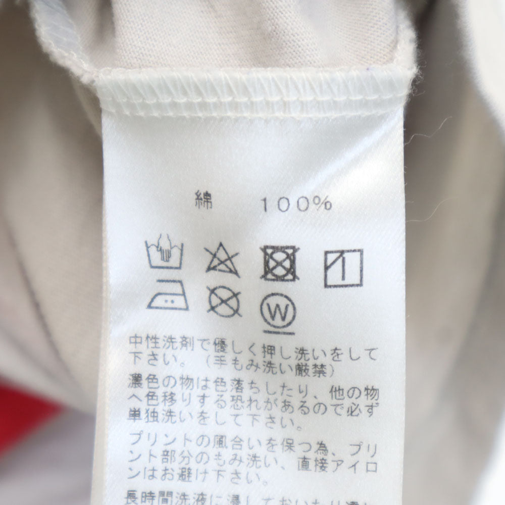 ワイズフォーリビング 日本製 ドット柄 半袖 Tシャツ グレー×レッド系 Y's for living レディース