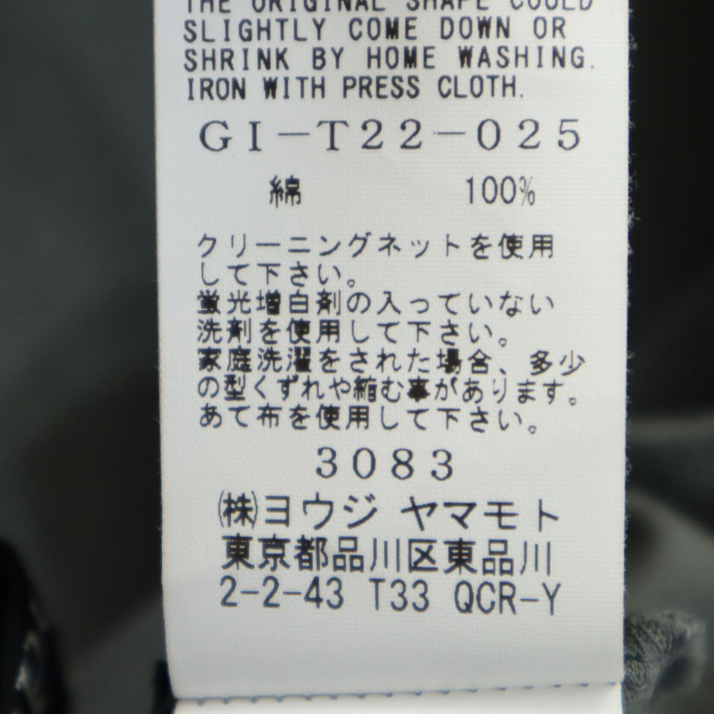 Ground Y グラウンドワイ 5分袖 Tシャツ 3 カーキグレー ヨウジヤマモト メンズ