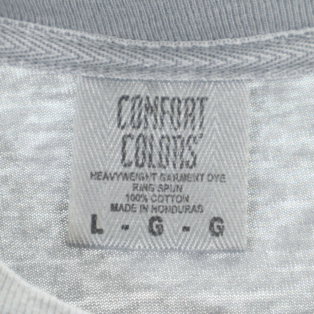 コンフォートカラーズ プリント 半袖 Tシャツ L グレー CONFORT COLORS メンズ
