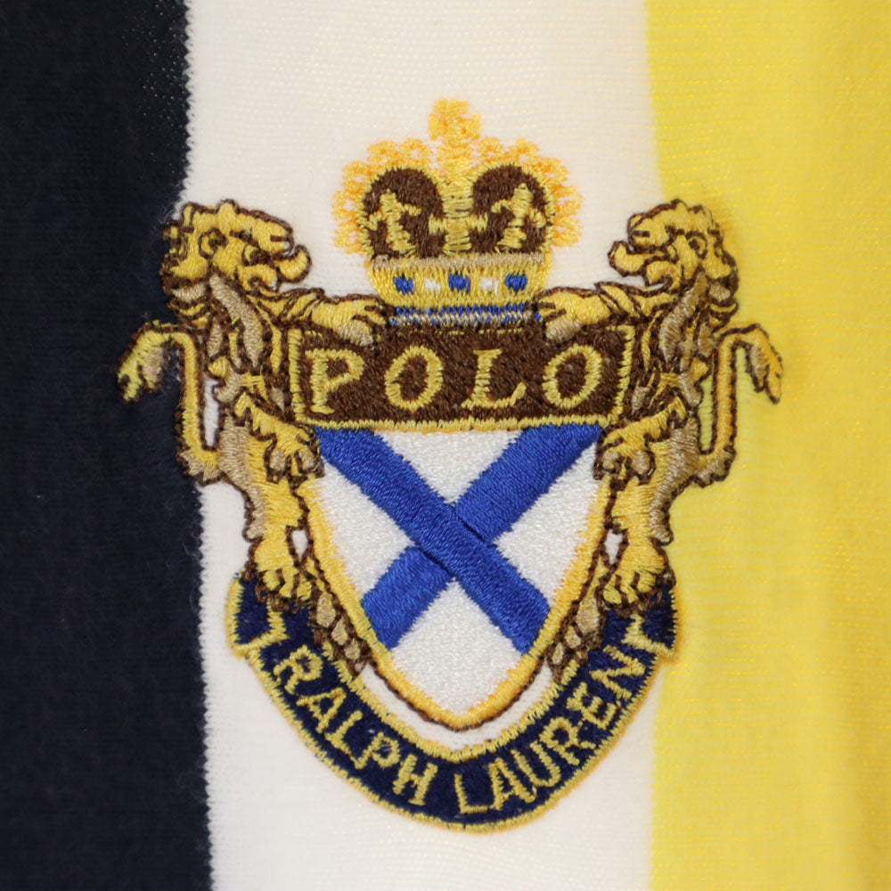 ポロバイラルフローレン 90s USA製 オールド ストライプ 半袖 ポロシャツ M Polo by Ralph Lauren メンズ