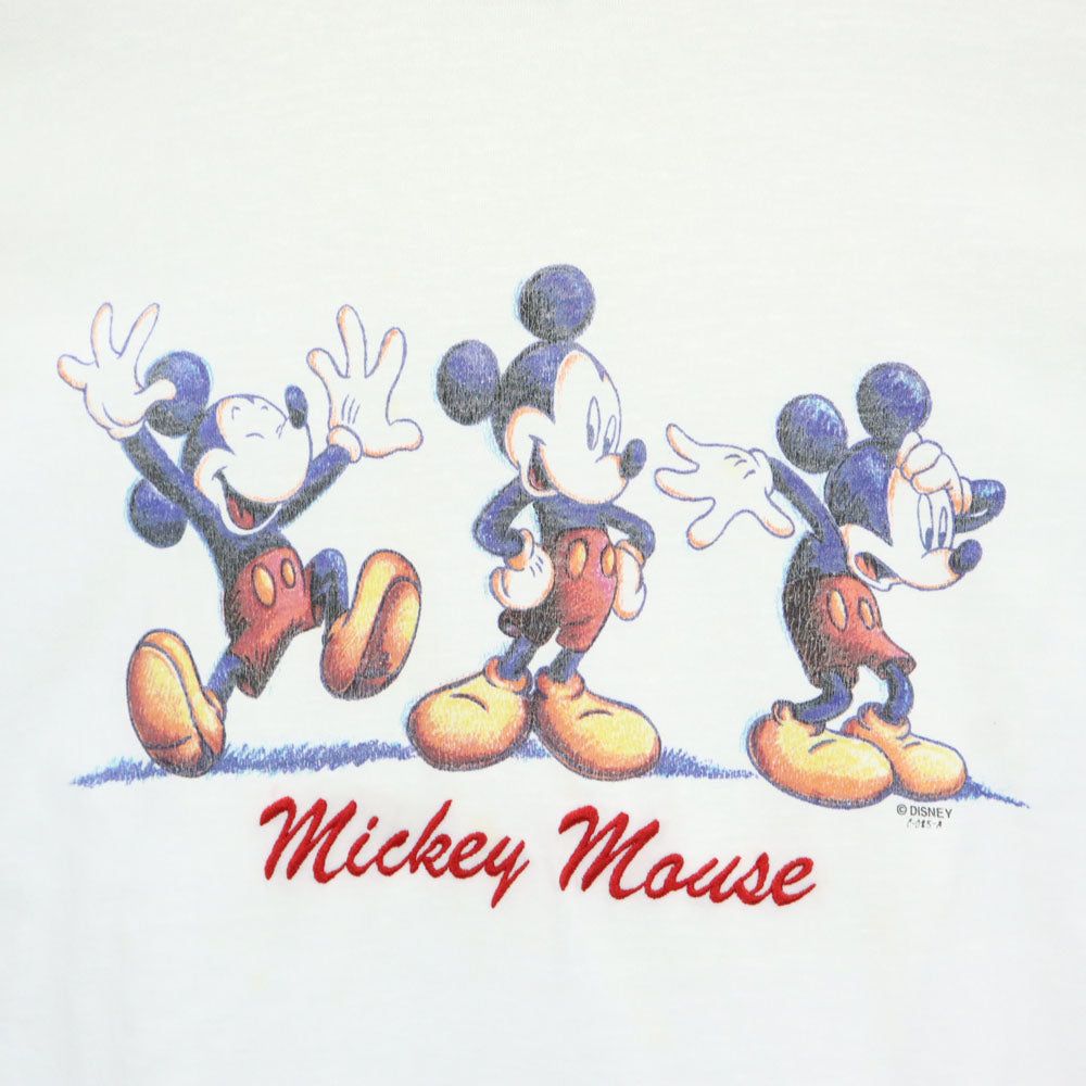 ミッキーアンリミテッド 90s ディズニー オールド ミッキーマウス プリント 半袖 Tシャツ XL ホワイト系 MICKEY UNLIMITED メンズ