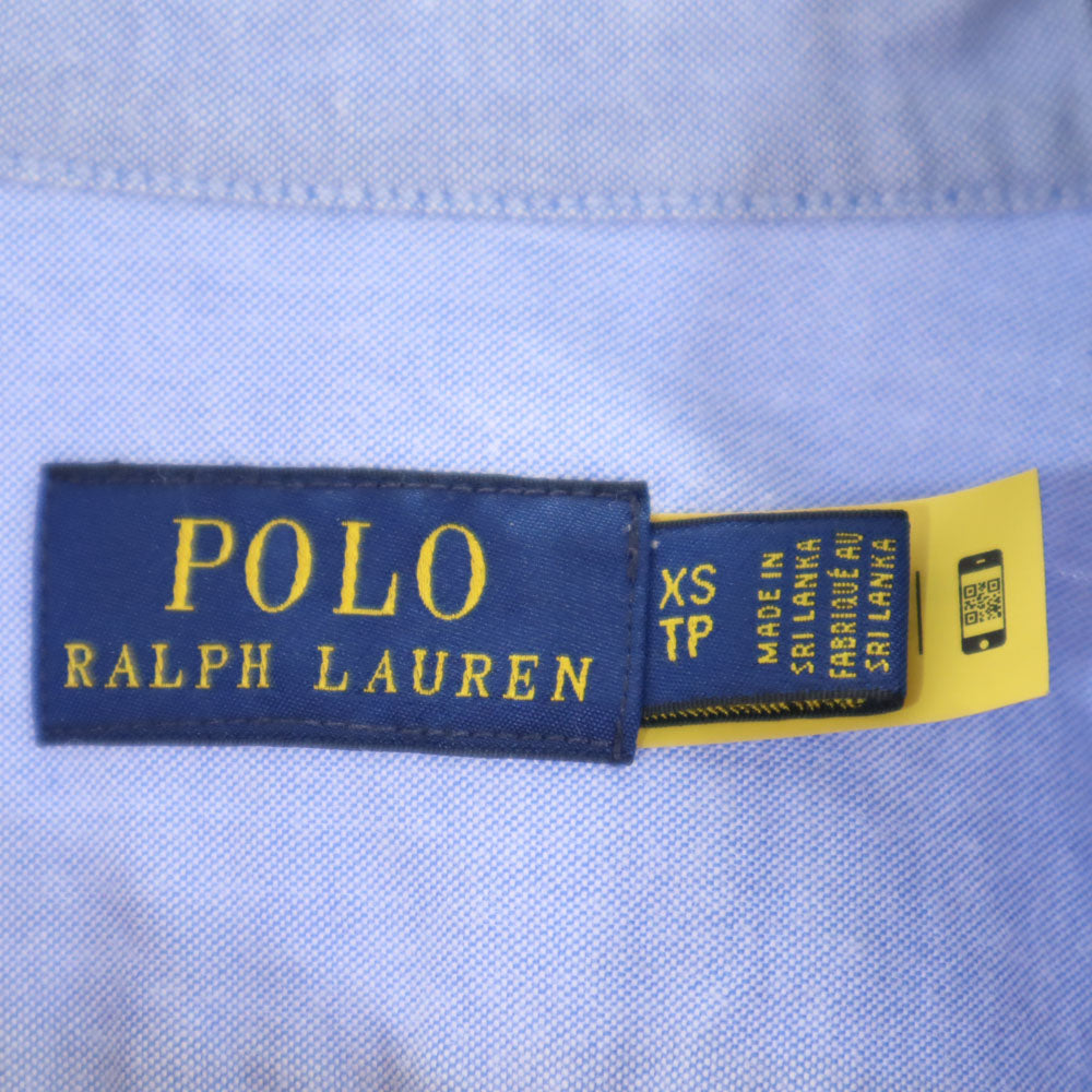 ポロバイラルフローレン 半袖 ボタンダウンシャツ XS ブルー Polo by Ralph Lauren キッズ