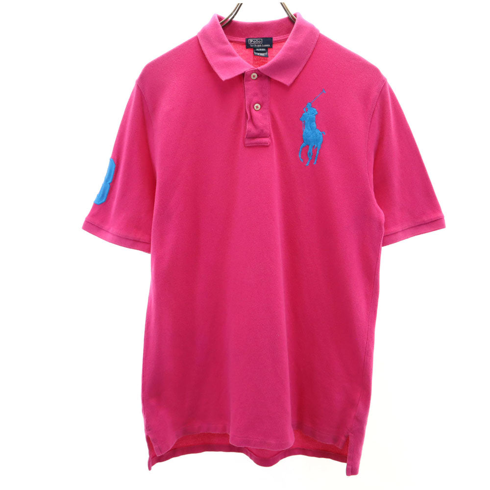 ポロバイラルフローレン ビッグポニー 半袖 ポロシャツ XL(18-20) ピンク Polo by Ralph Lauren 鹿の子地 キッズ