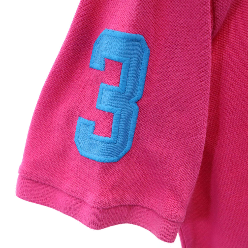 ポロバイラルフローレン ビッグポニー 半袖 ポロシャツ XL(18-20) ピンク Polo by Ralph Lauren 鹿の子地 キッズ