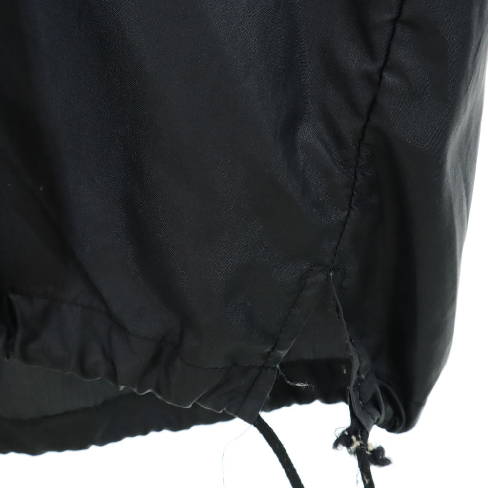 adidas アディダス 80s 日本製 デサント製 ヴィンテージ トレフォイルロゴ トレーニング 長袖 ナイロン ウインドブレーカー M-L ブラック系 メンズ