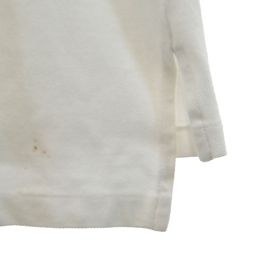 ポロバイラルフローレン 半袖 ポロシャツ S ホワイト Polo by Ralph Lauren 鹿の子 メンズ