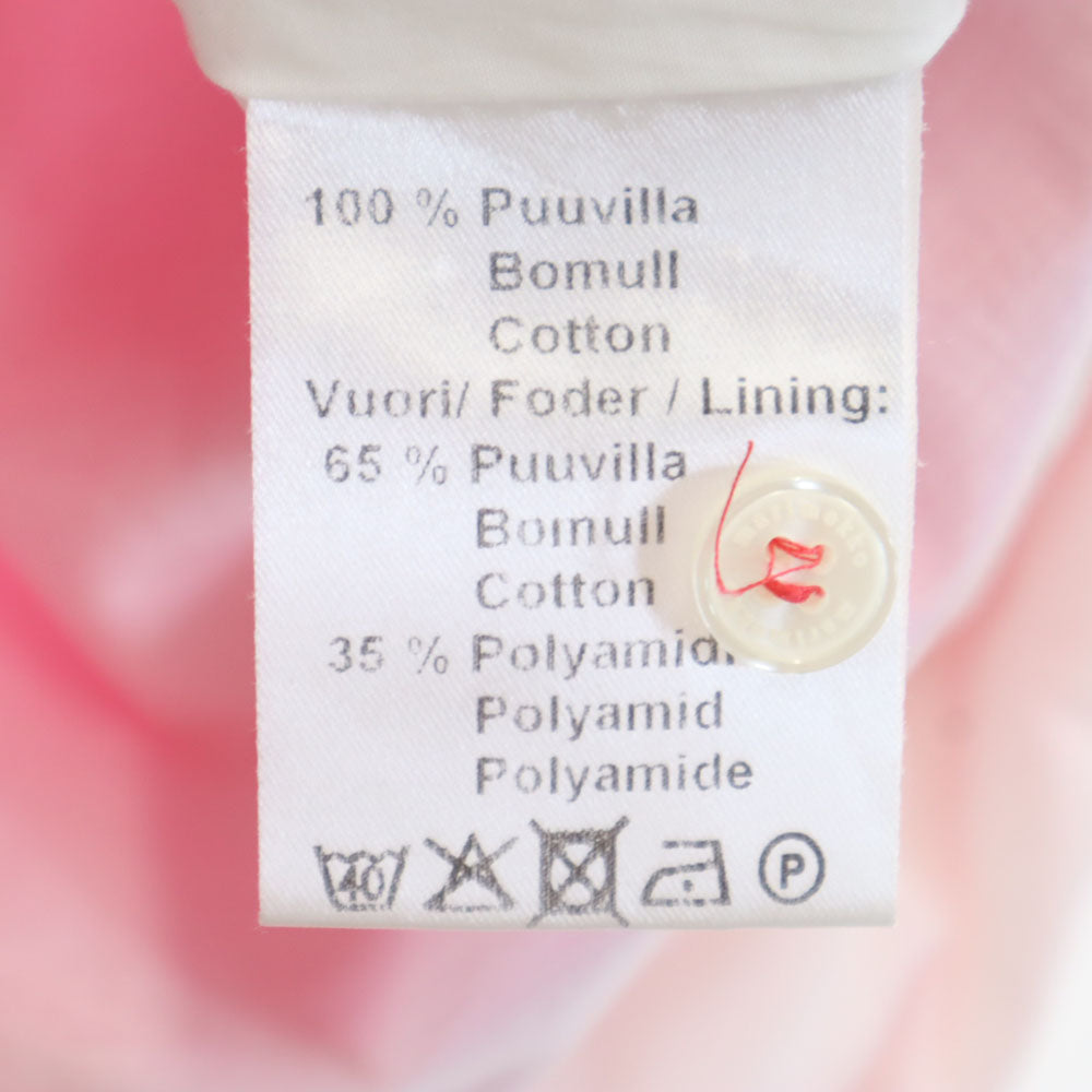 marimekko マリメッコ 花柄 ノースリーブ ミニワンピース 36 ピンク系 レディース