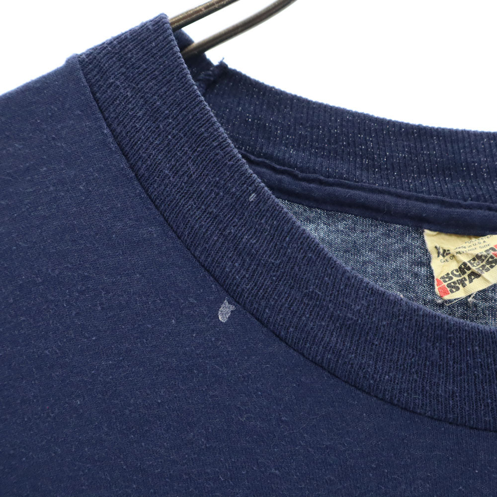 スクリーンスターズ 70s 80s USA製 ヴィンテージ 半袖 シングルステッチ Tシャツ XXL ネイビー SCREEN STARS ビッグサイズ メンズ