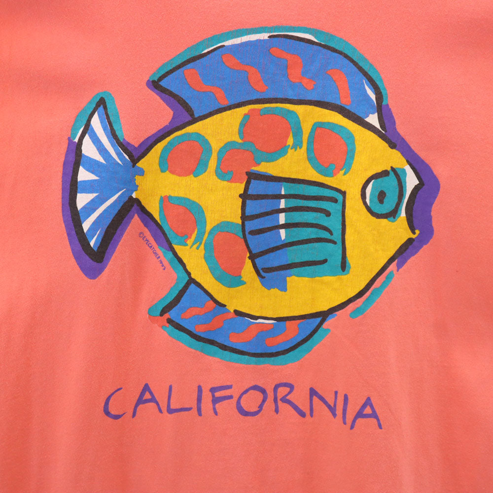 ICANTOO 90s USA製 オールド 半袖 Tシャツ XL ピンク系 ICANTOO メンズ