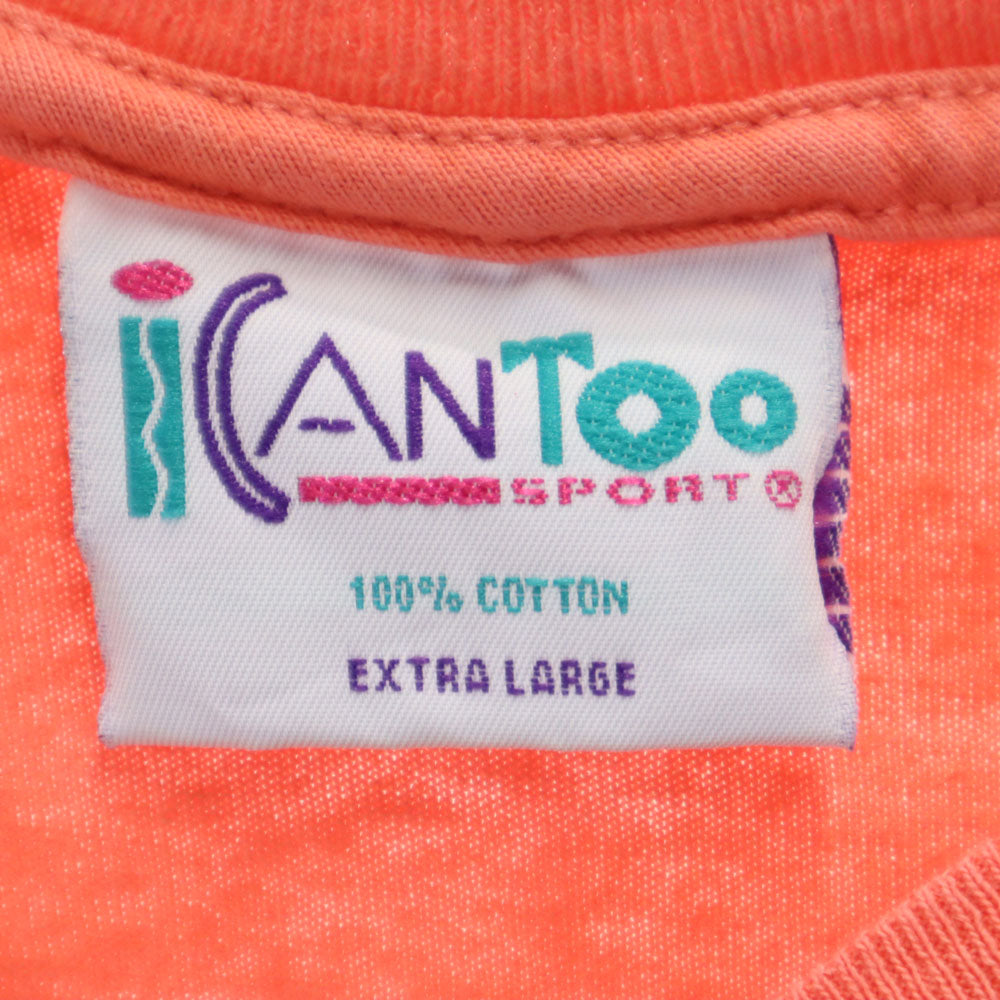 ICANTOO 90s USA製 オールド 半袖 Tシャツ XL ピンク系 ICANTOO メンズ