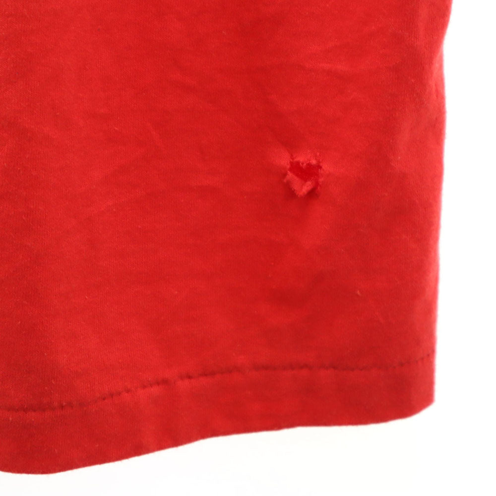 Hanes ヘインズ 90s USA製 オールド プリント 半袖 Tシャツ XL レッド メンズ