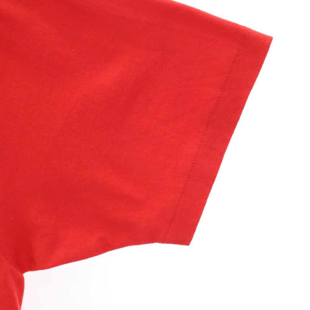 Hanes ヘインズ 90s USA製 オールド プリント 半袖 Tシャツ XL レッド メンズ