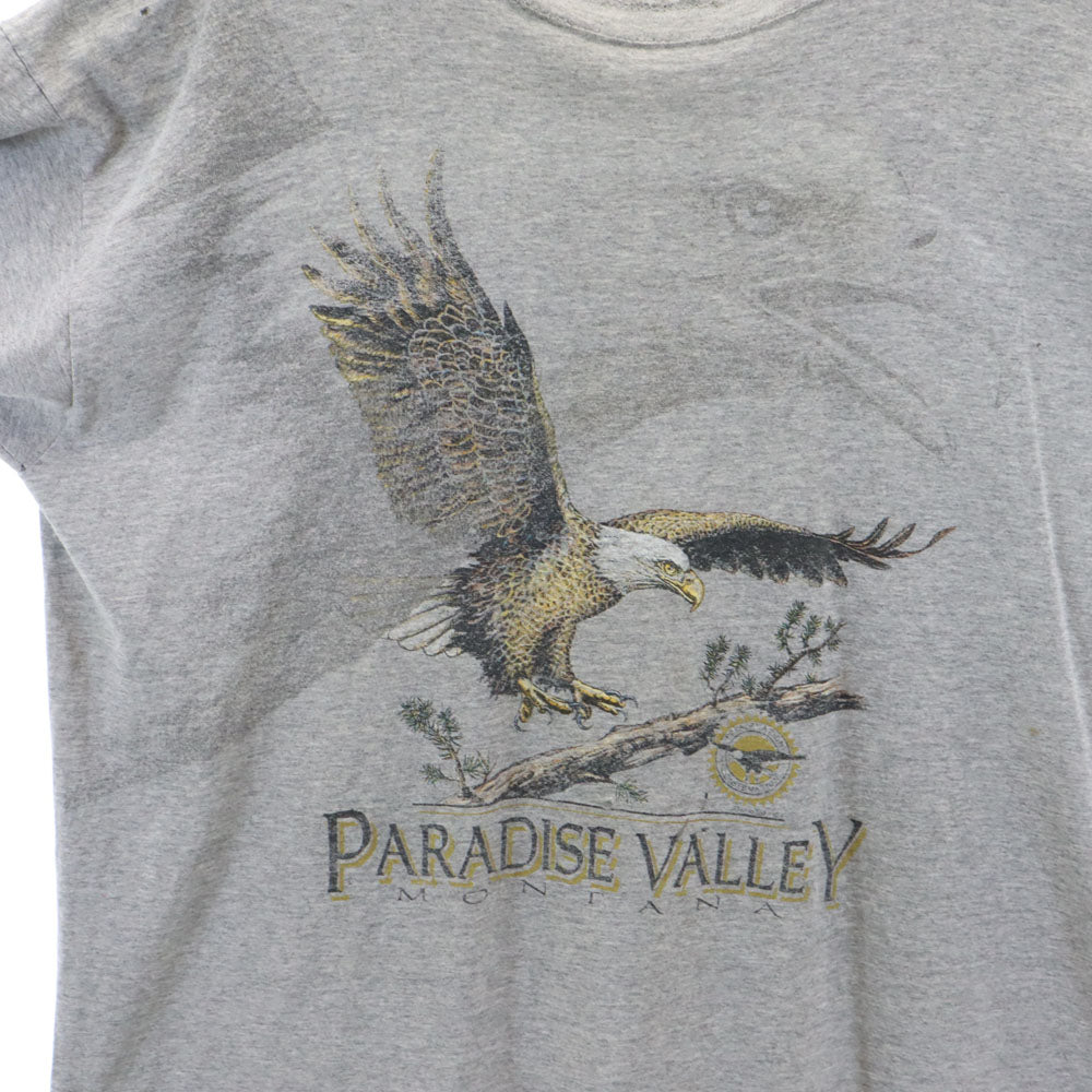 OLD オールド 90s 両面プリント 半袖 Tシャツ グレー系 メンズ