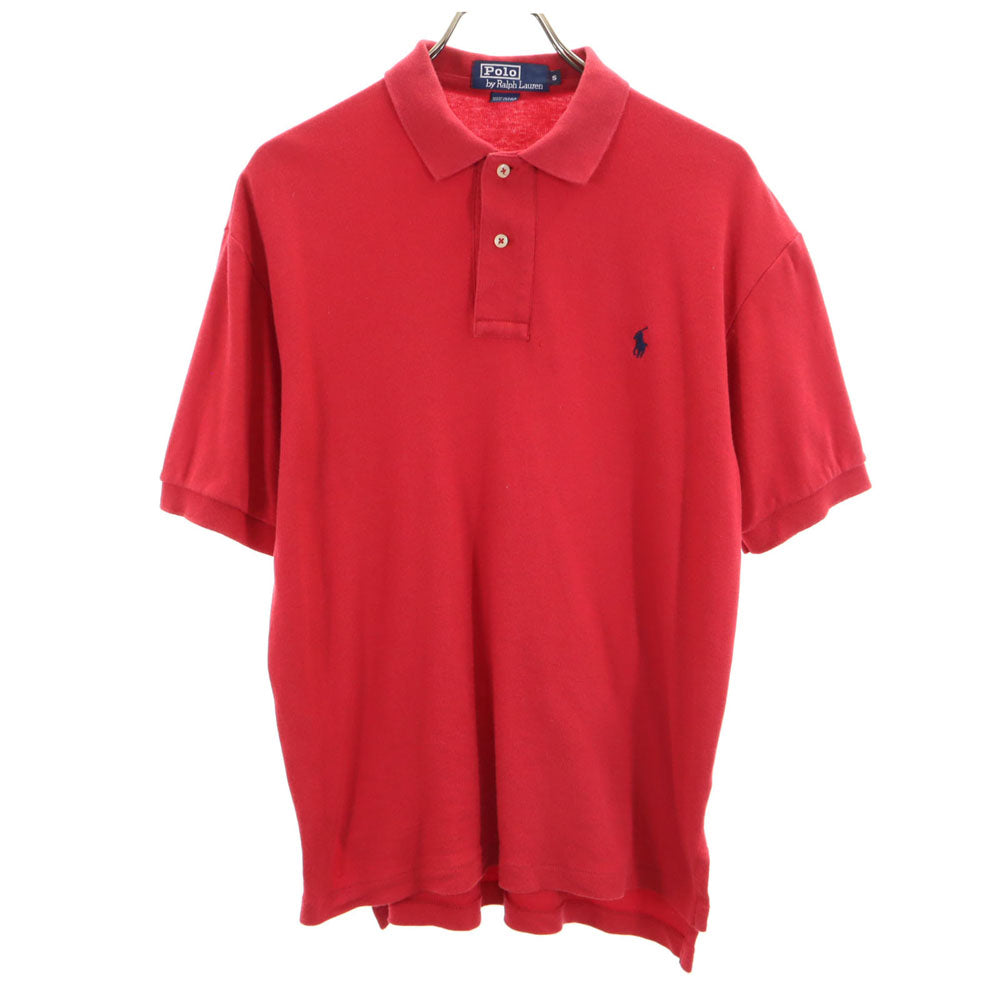 ポロバイラルフローレン 90s USA製 オールド 半袖 ポロシャツ S レッド Polo by Ralph Lauren メンズ