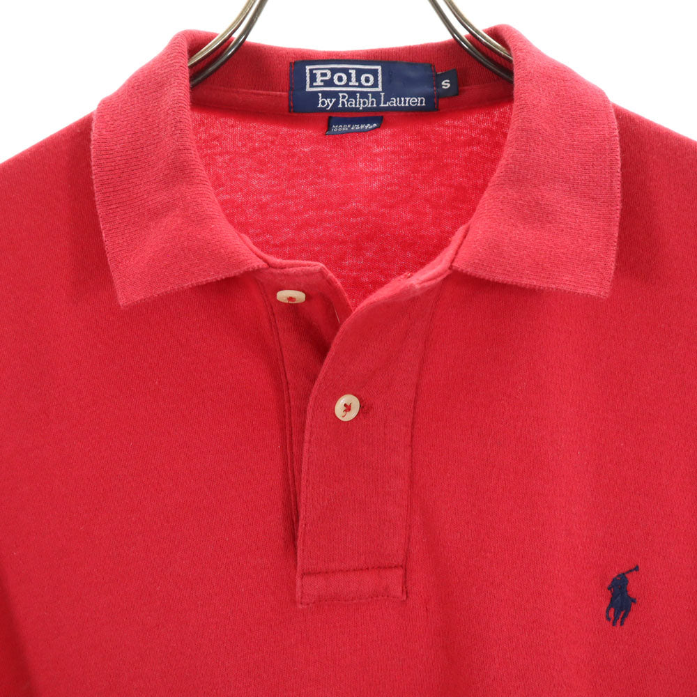 ポロバイラルフローレン 90s USA製 オールド 半袖 ポロシャツ S レッド Polo by Ralph Lauren メンズ