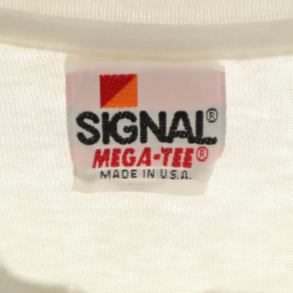 シグナル 90s USA製 オールド 半袖 Tシャツ XXL 白 SIGNAL ビックサイズ メンズ