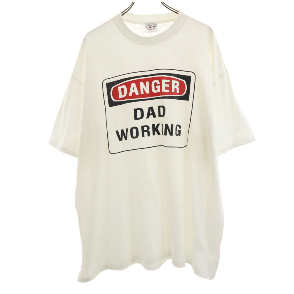 オニータ 90s USA製 オールド 半袖 シングルステッチ Tシャツ XXL ホワイト ONEITA ビッグサイズ 丸胴 メンズ