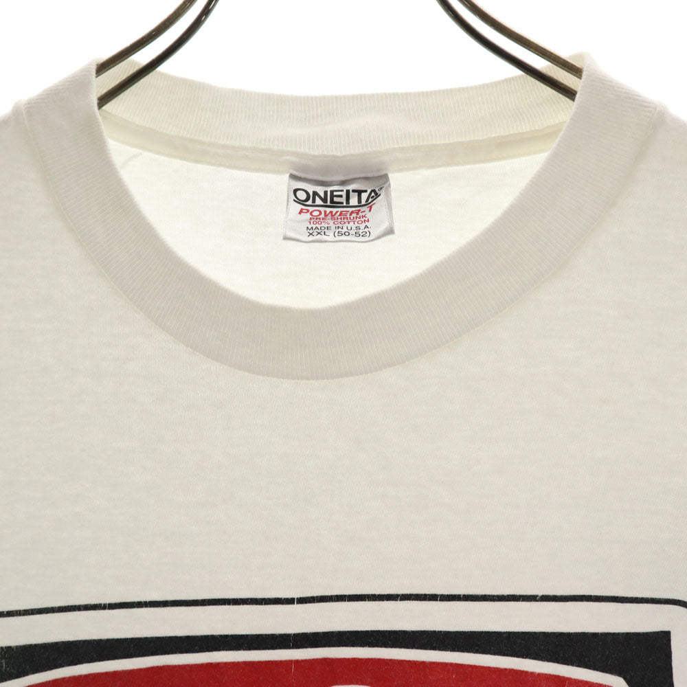 オニータ 90s USA製 オールド 半袖 シングルステッチ Tシャツ XXL ホワイト ONEITA ビッグサイズ 丸胴 メンズ