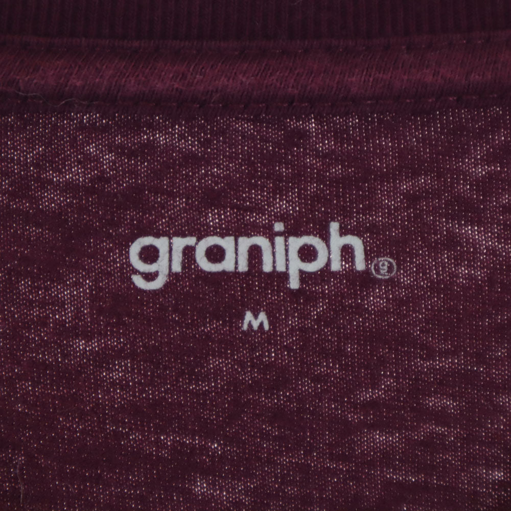 グラニフ ハムスター 半袖 Tシャツ M ボルドー graniph ロールアップ袖 RELAX レディース