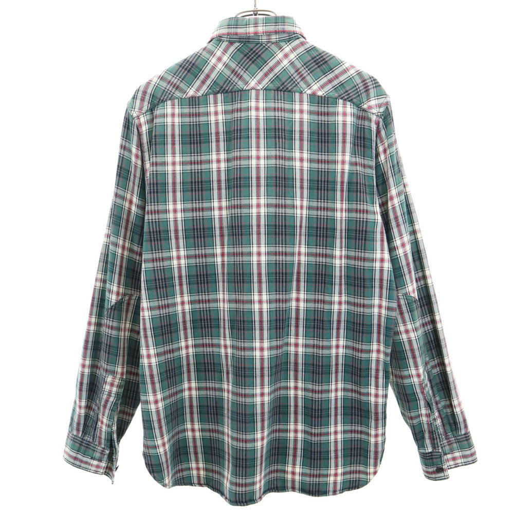 RRL チェック柄 長袖 シャツ M グリーン系 ダブルアールエル メンズ