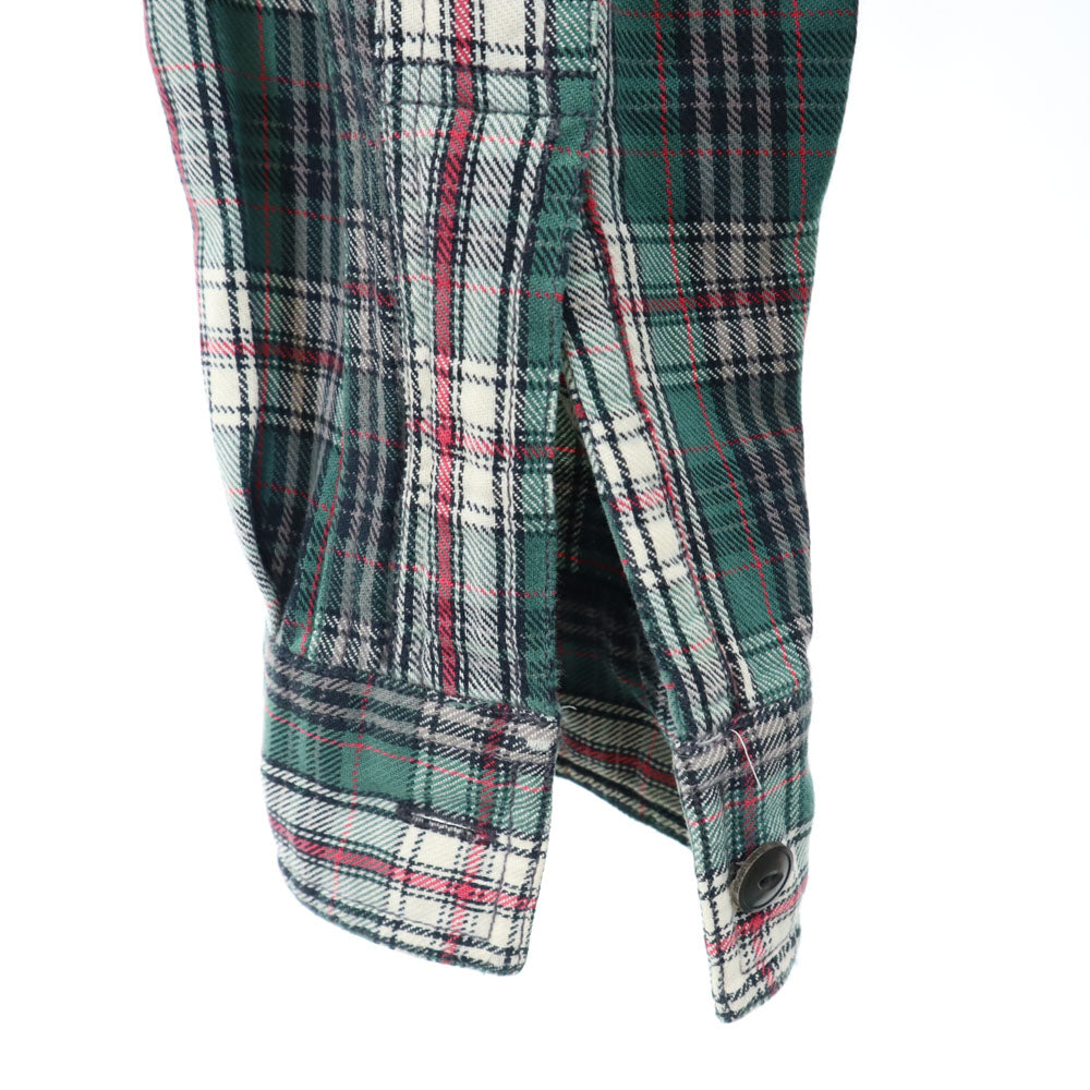 RRL チェック柄 長袖 シャツ M グリーン系 ダブルアールエル メンズ