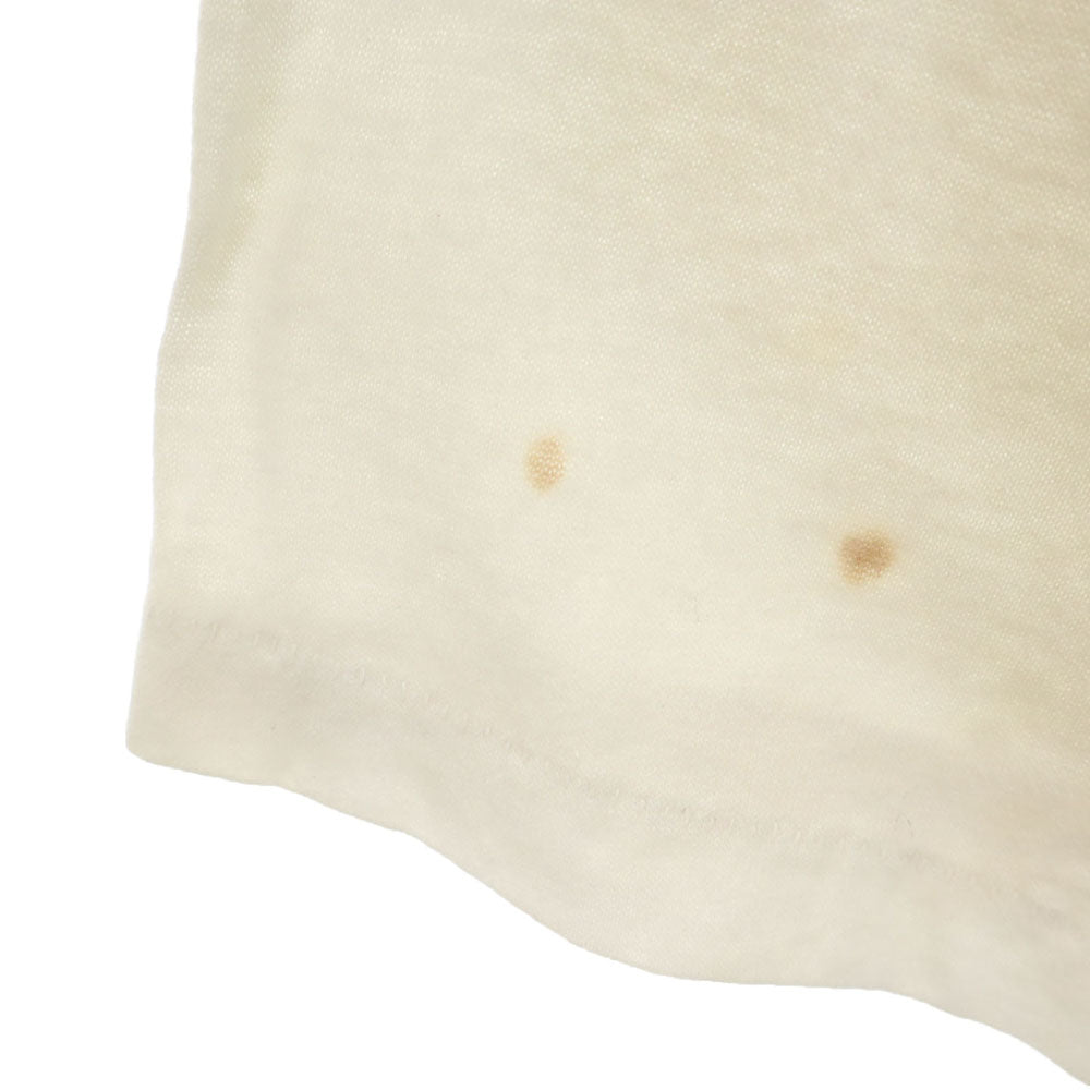 オールド 80s 90s USA製 LINGUINIS 半袖 Tシャツ ONE アイボリー OLD シングルステッチ メンズ