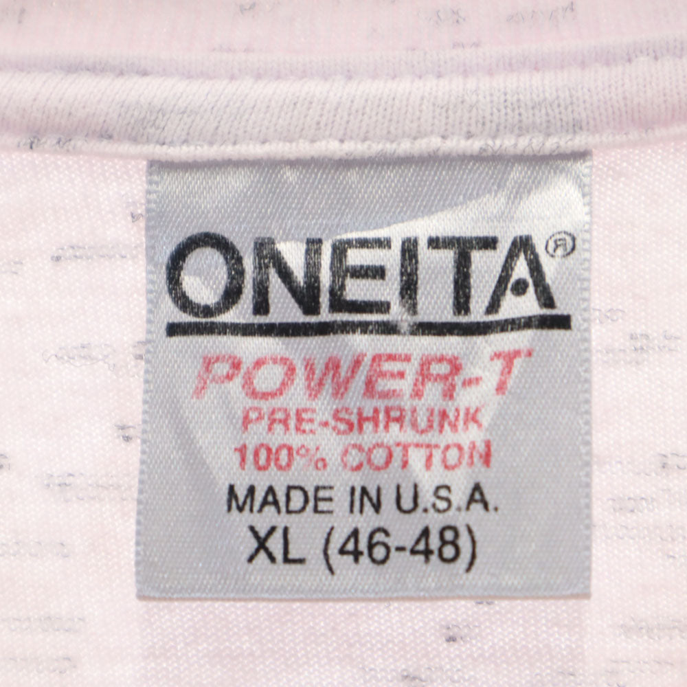 オニータ 90s USA製 オールド MOHAWKS Mason City 半袖 Tシャツ XL ホワイトグレー系 ONEITA POWER-T シングルステッチ メンズ