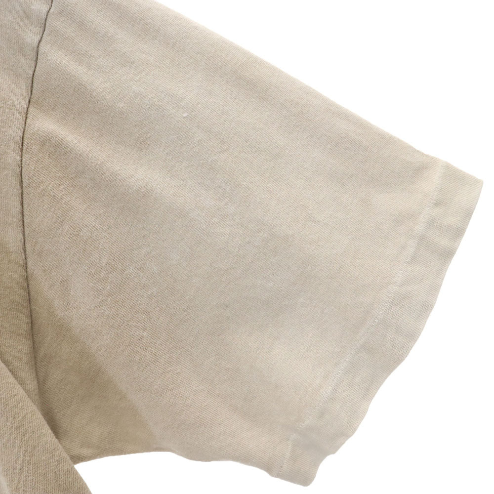 クレイジーシャツ 90s USA製 オールド バックプリント 半袖 Tシャツ S ベージュ系 Crazy Shirt メンズ