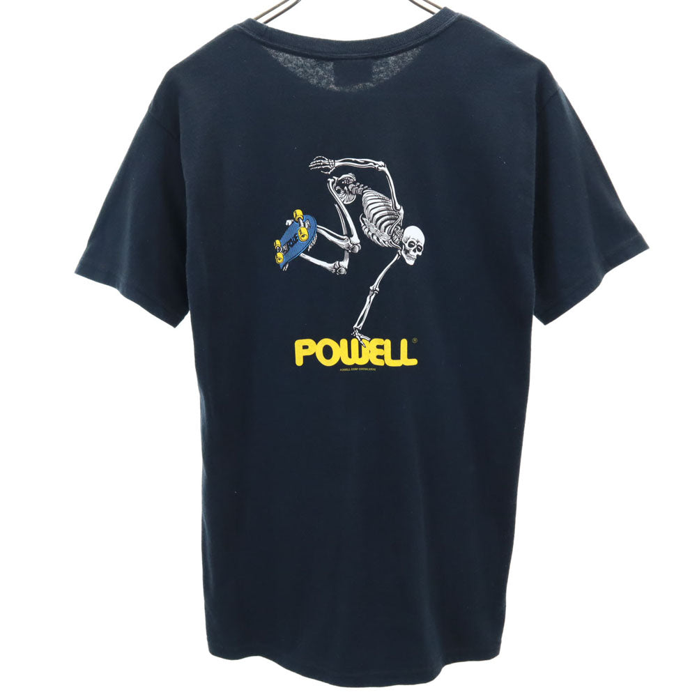 POWELL パウエル クラシック バックプリント 半袖 Tシャツ S ネイビー メンズ