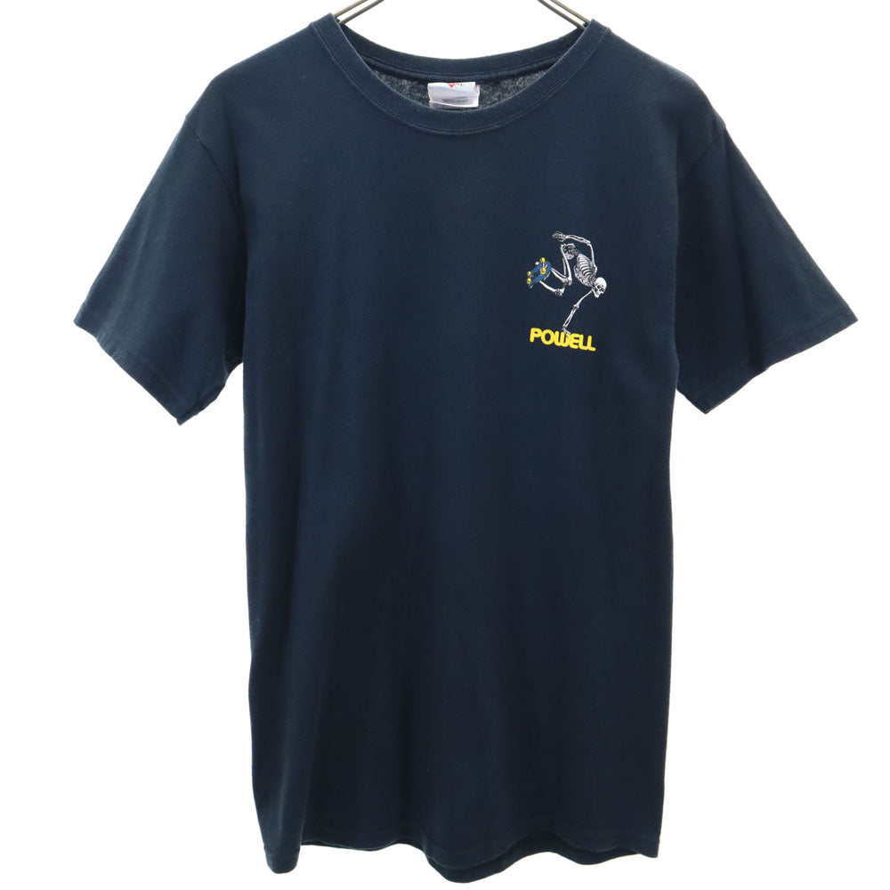 POWELL パウエル クラシック バックプリント 半袖 Tシャツ S ネイビー メンズ