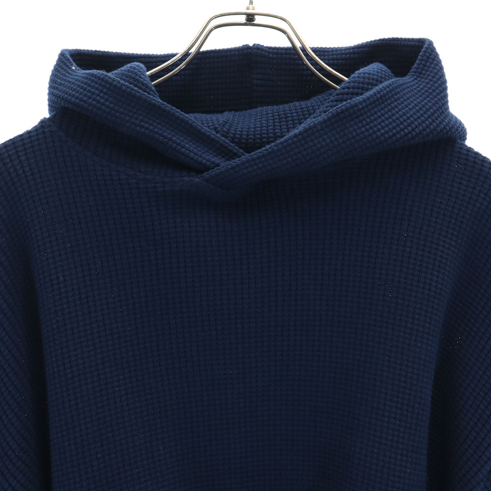 未使用 crepuscule クレプスキュール ワッフル 長袖 パーカー 1 ネイビー BEAMS タグ付き メンズ