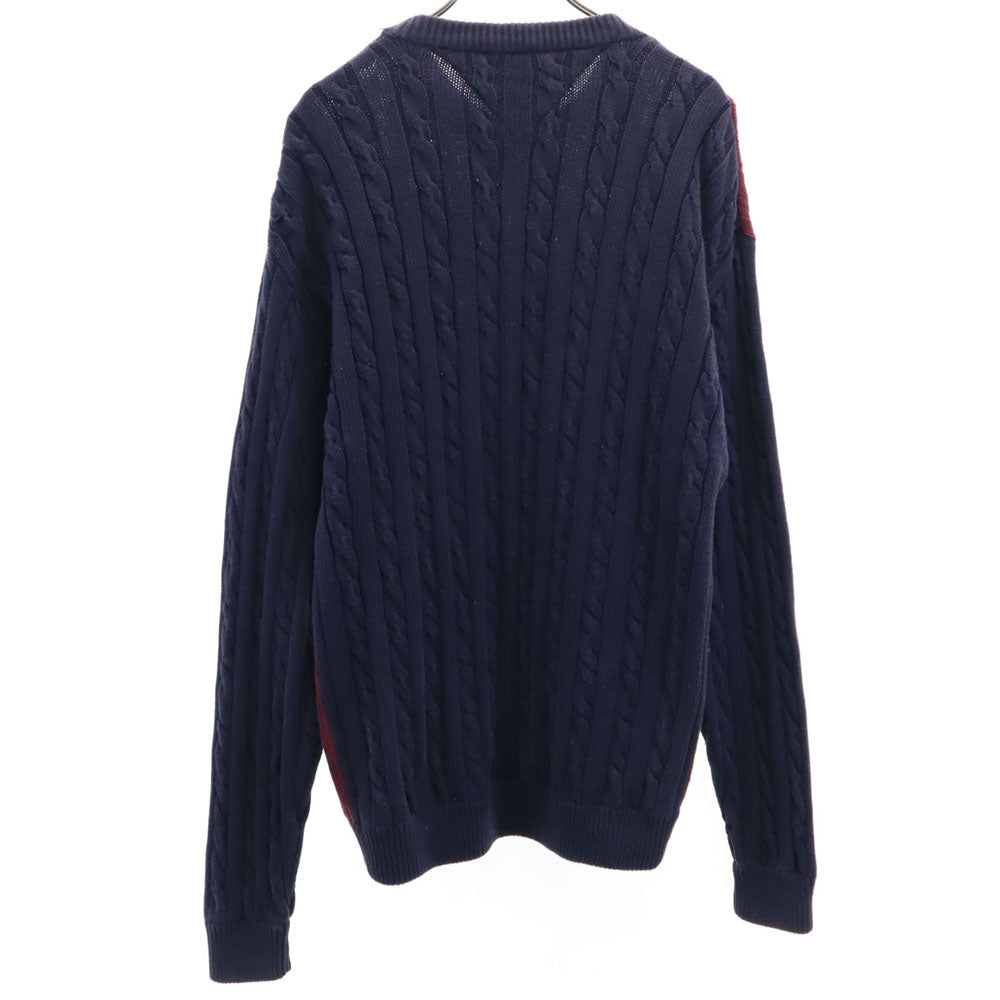 TOMMY HILFIGER トミーヒルフィガー 90s オールド フラッグタグ 長袖 セーター XL グリーン系 ニット メンズ