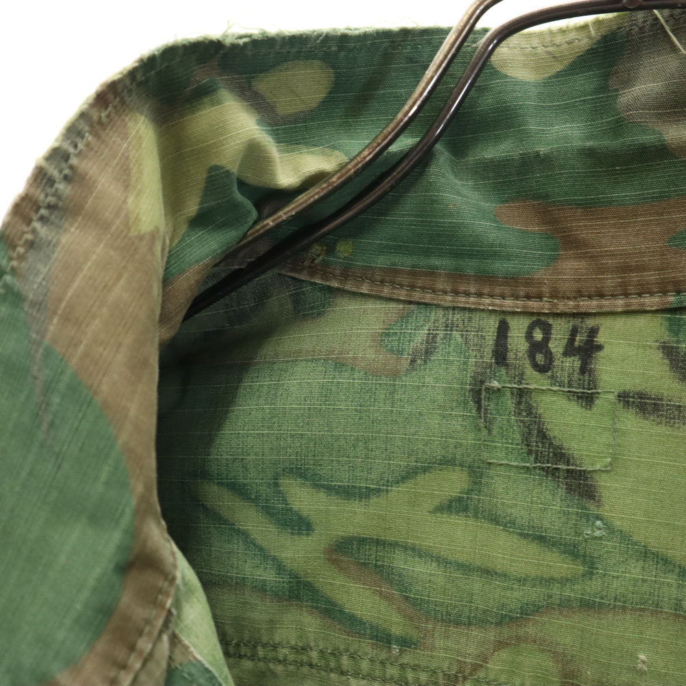 USMC アメリカ海兵隊 60s ジャングルファティーグ ヴィンテージ DSA 4TH カモフラージュ柄 長袖 ミリタリージャケット グリーン メンズ