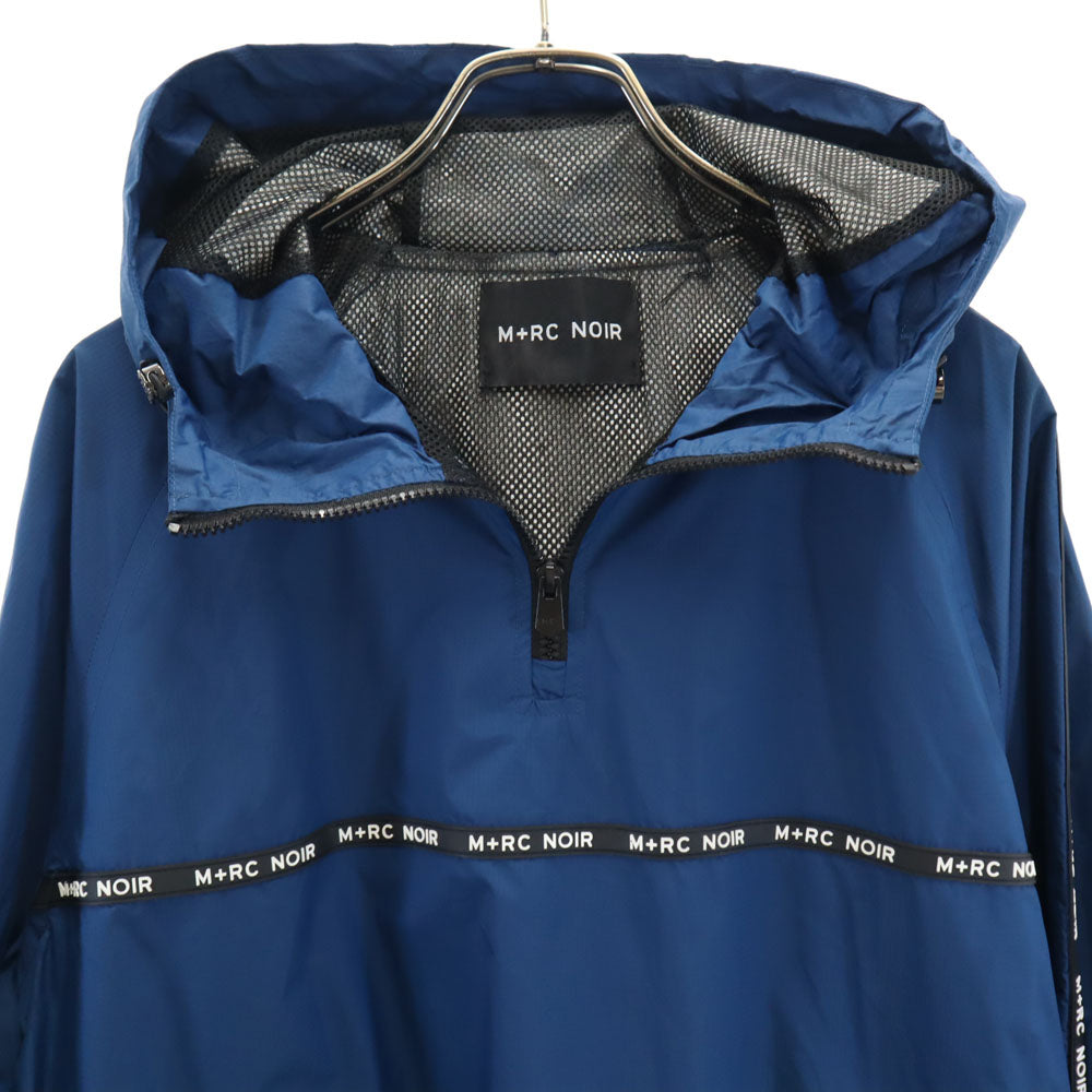 マルシェノア ハーフジップ ジャケット M ネイビー M+RC NOIR プルオーバー 裏メッシュ マウンテンパーカー メンズ