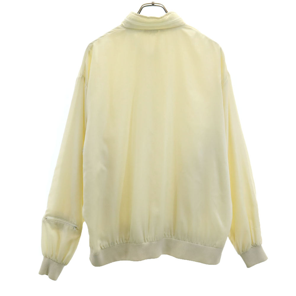 IZOD LACOSTE アイゾットラコステ 70s 青円タグ ヴィンテージ ナイロンジャケット XL アイボリー系 メンズ