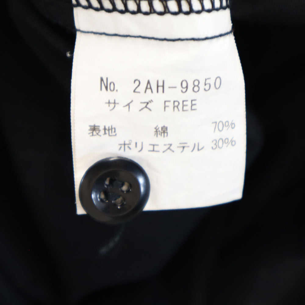 HYSTERIC ヒステリック 日本製 長袖 ワークシャツ FREE ブラック 他 レディース