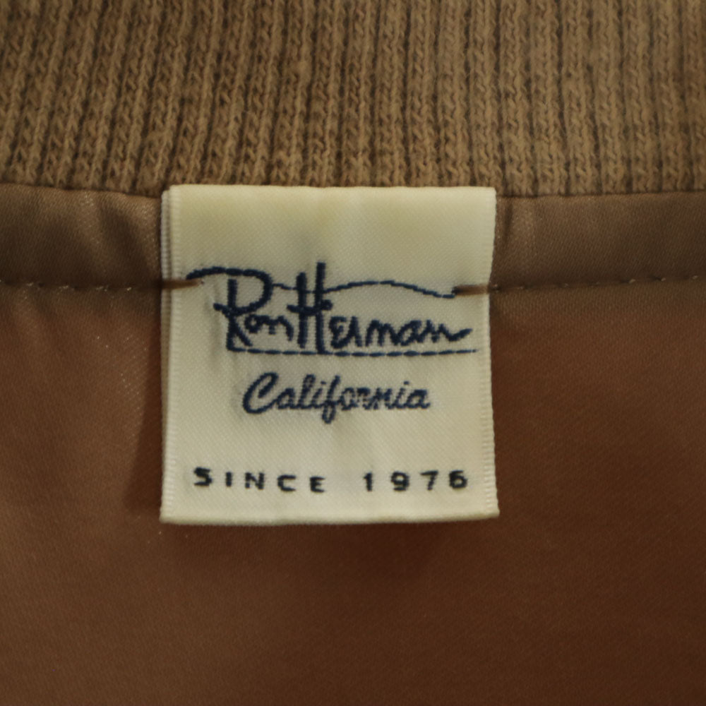 Ron Herman ロンハーマン 日本製 ブルゾン XS ベージュブラウン ジャケット レディース