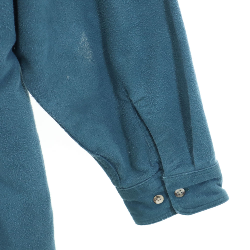Eddie Bauer エディーバウアー 90s USA製 アウトドア オールド 長袖 ネルシャツ XL グリーン系 メンズ