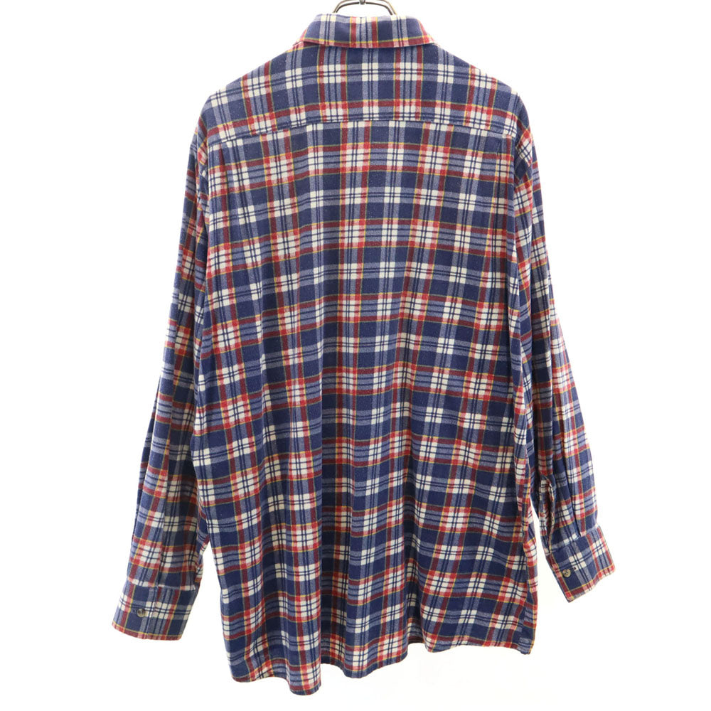 TOWNCRAFT タウンクラフト 80s ヴィンテージ 長袖 チェックシャツ XL ネイビー 他 メンズ