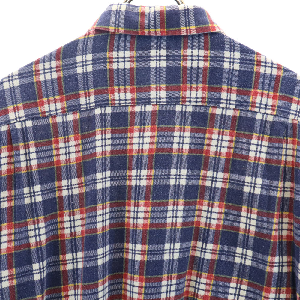 TOWNCRAFT タウンクラフト 80s ヴィンテージ 長袖 チェックシャツ XL ネイビー 他 メンズ