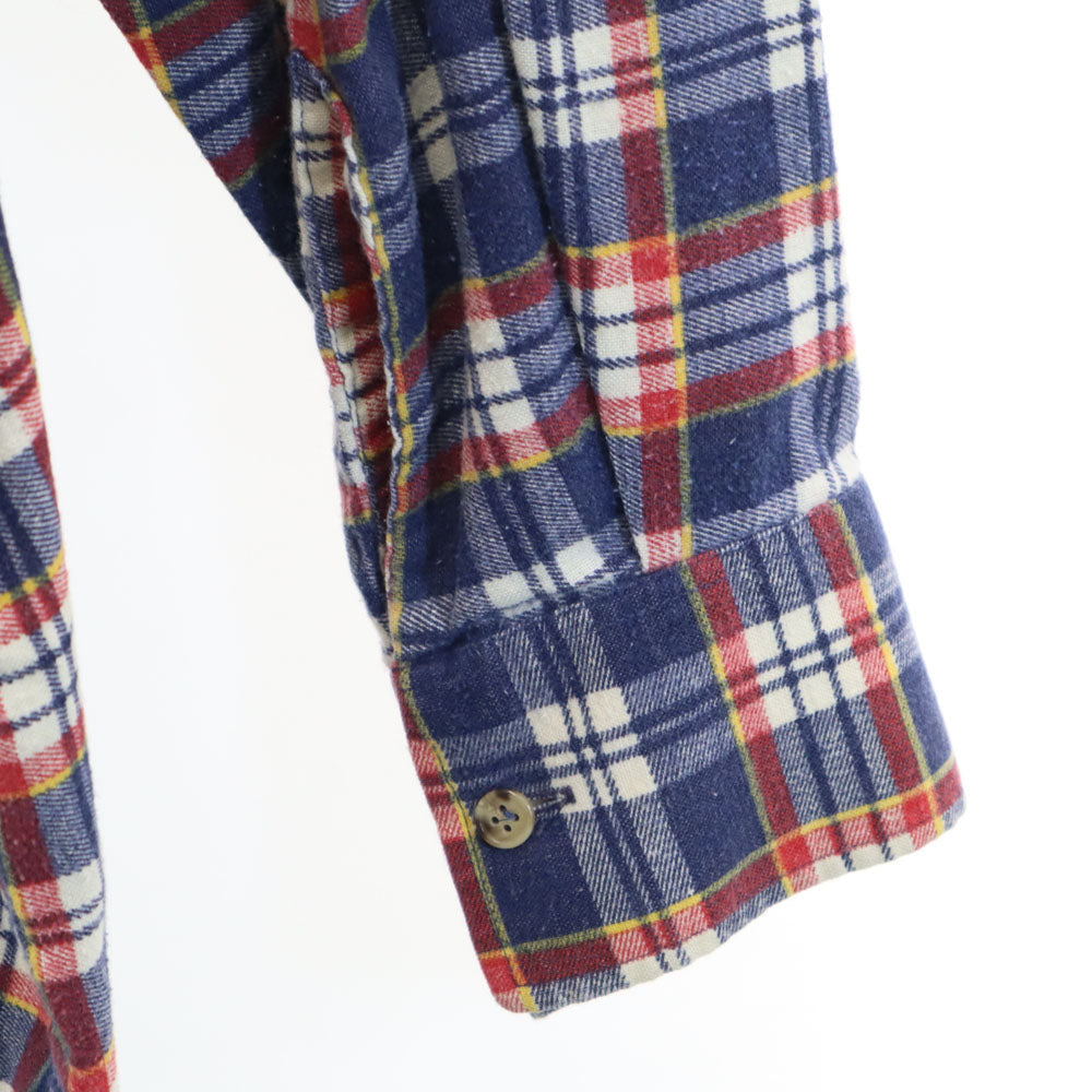 TOWNCRAFT タウンクラフト 80s ヴィンテージ 長袖 チェックシャツ XL ネイビー 他 メンズ