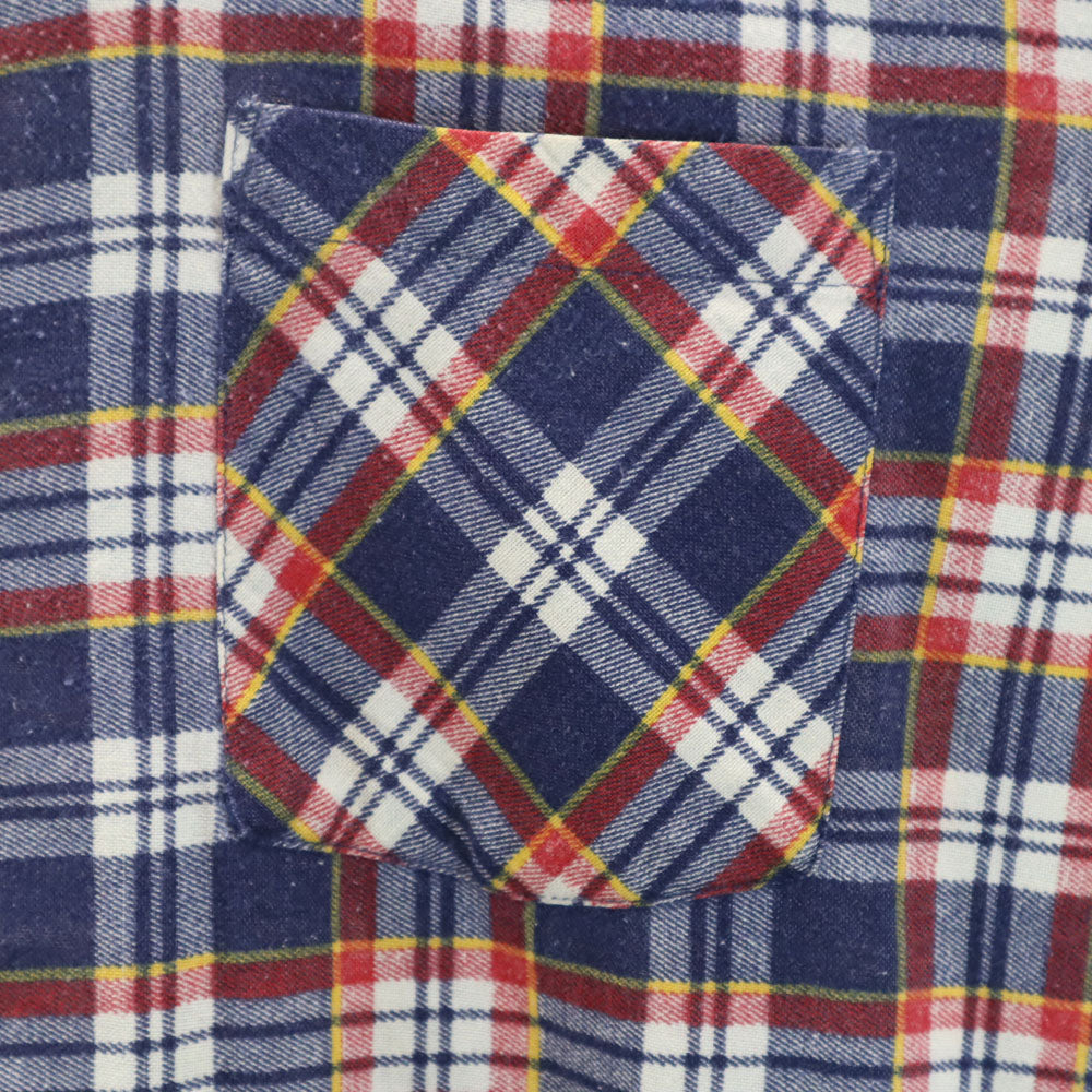 TOWNCRAFT タウンクラフト 80s ヴィンテージ 長袖 チェックシャツ XL ネイビー 他 メンズ