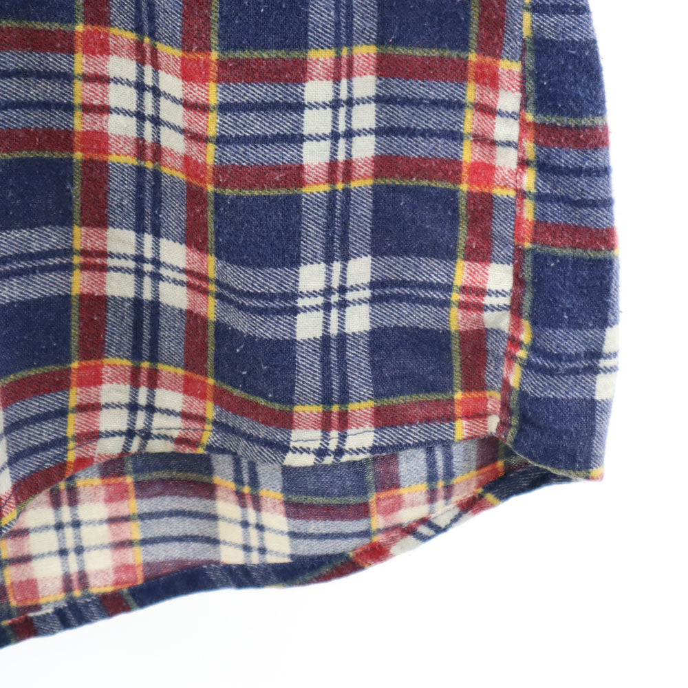 TOWNCRAFT タウンクラフト 80s ヴィンテージ 長袖 チェックシャツ XL ネイビー 他 メンズ