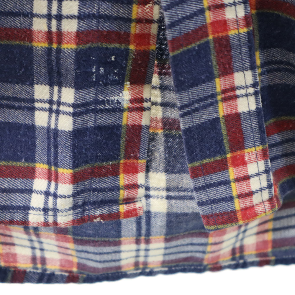 TOWNCRAFT タウンクラフト 80s ヴィンテージ 長袖 チェックシャツ XL ネイビー 他 メンズ