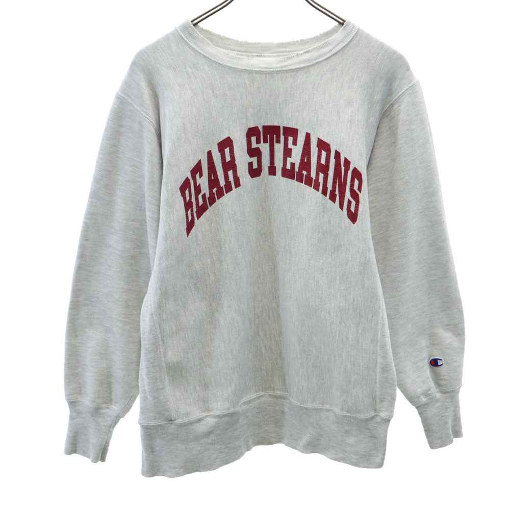 チャンピオン 90s リバースウィーブ 刺繍タグ オールド メキシコ製 長袖 スウェット トレーナー M グレー Champion 裏起毛 メンズ