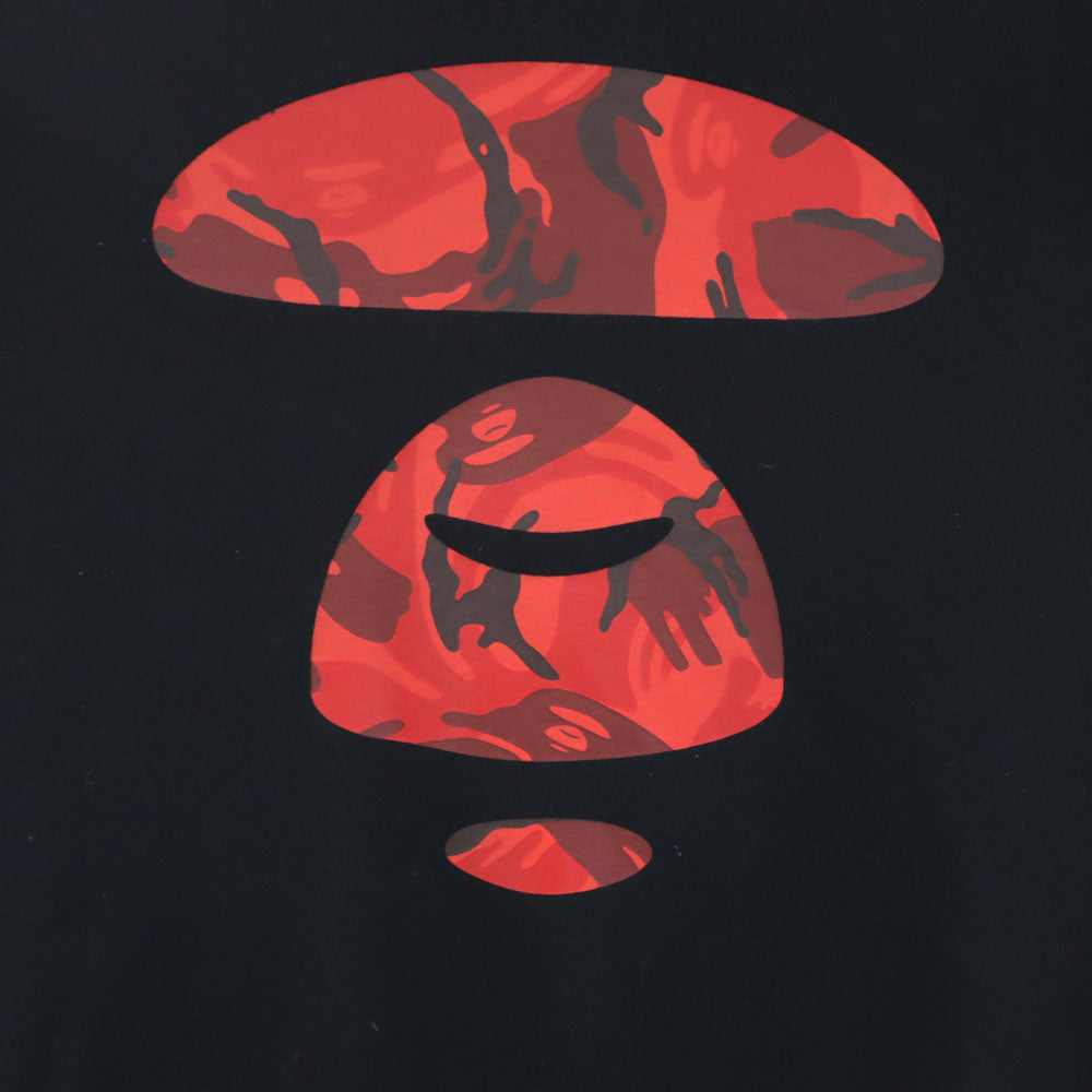 アベイシングエイプ 長袖 スウェット トレーナー L ブラック A BATHING APE 裏起毛 メンズ