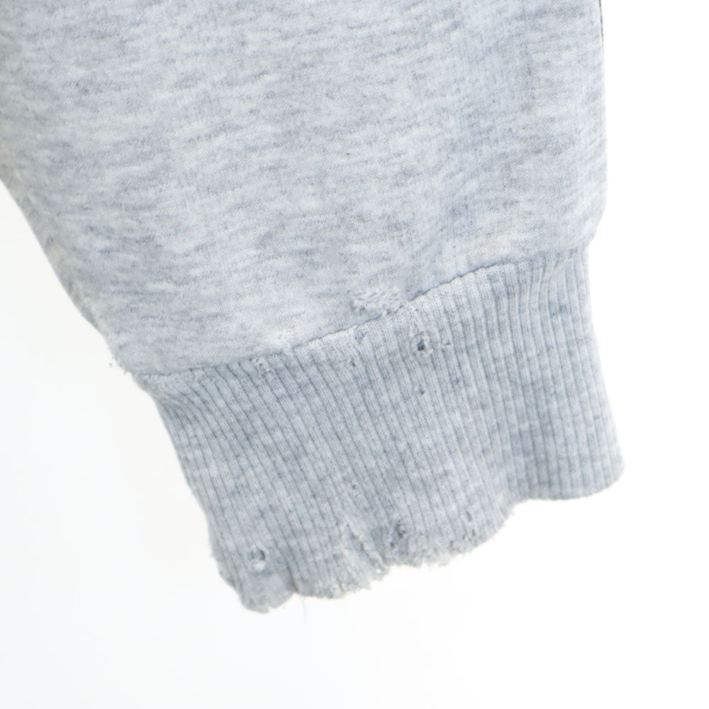 adidas アディダス 90s カナダ製 オールド トレフォイルロゴプリント 長袖 スウェットパーカー M グレー プルオーバー メンズ