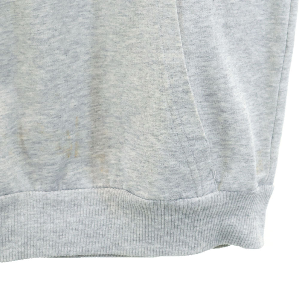 adidas アディダス 90s カナダ製 オールド トレフォイルロゴプリント 長袖 スウェットパーカー M グレー プルオーバー メンズ