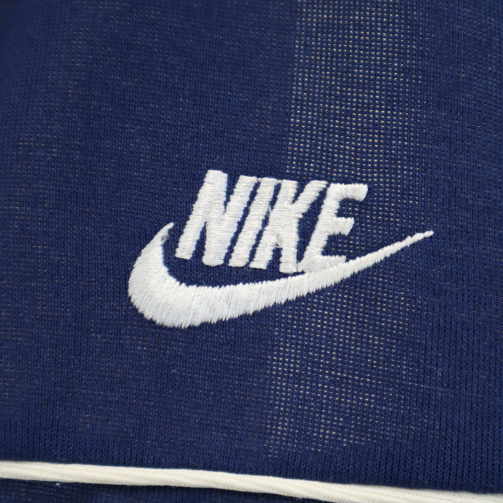 ナイキ 80s 紺タグ ヴィンテージ ブルゾン L ネイビー×アイボリー NIKE ジャージ メンズ